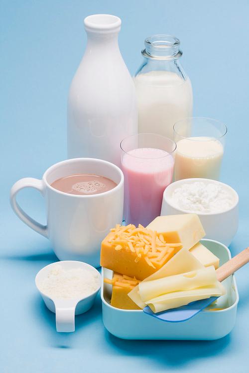 各种乳制品,奶酪和奶昔图片